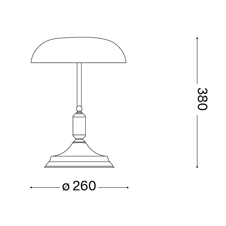 Ideal Lux - lampe de table 1xE27/60W/230V laiton