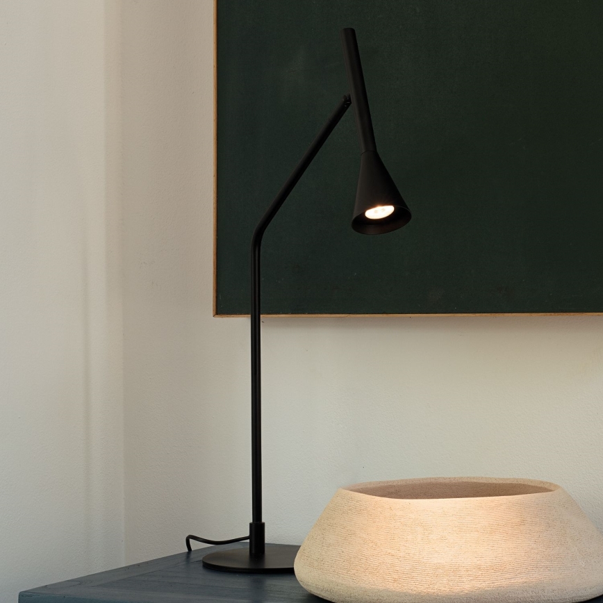 Ideal Lux - Lampe de table tactile à intensité variable DIESIS LED/6,5W/230V CRI 90 noir