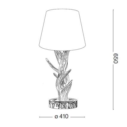 Ideal Lux - Lampe de table CHALET 1xE27/60W/230V ramures