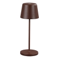 Ideal Lux - Lampe de table d'extérieur tactile dimmable LED CUTE LED/2,5W/3,7V 3000 mAh USB 2200-2700K IP65 marron