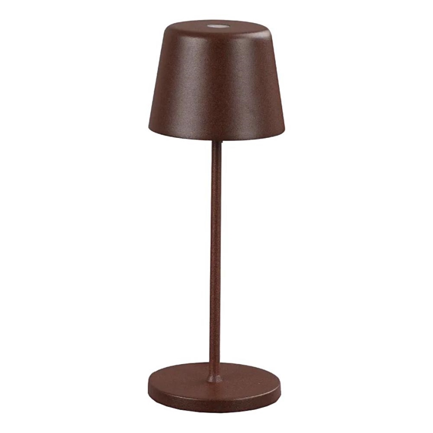 Ideal Lux - Lampe de table d'extérieur tactile dimmable LED CUTE LED/2,5W/3,7V 3000 mAh USB 2200-2700K IP65 marron
