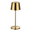 Ideal Lux - Lampe de table d'extérieur tactile LED dimmable CUTE LED/2,5W/3,7V 3000 mAh USB 2200-2700K IP65 doré
