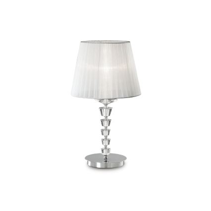 Ideal Lux - Lampe de table en cristal PEGASO 1xE27/60W/230V chrome brillant