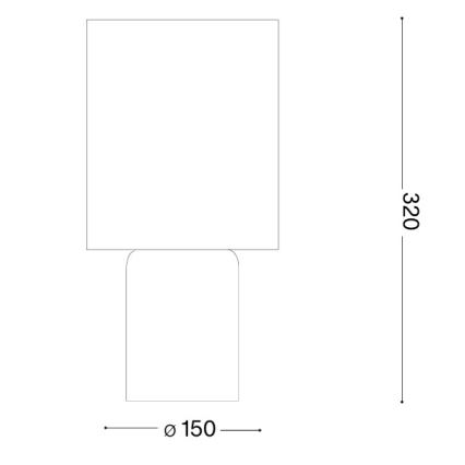 Ideal Lux - Lampe de table KALI 1xE14/40W/230V crème