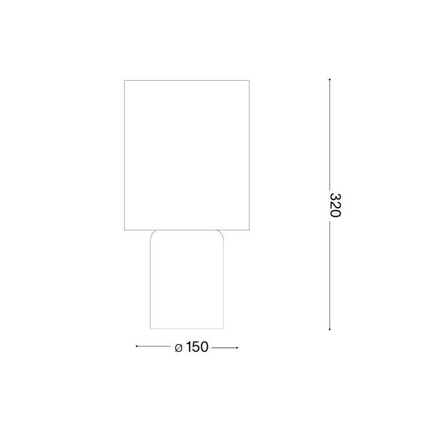 Ideal Lux - Lampe de table KALI 1xE14/40W/230V crème