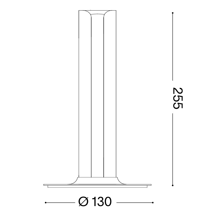 Ideal Lux - Lampe de table LED à intensité variable DORICA LED/8W/230V IRC 90 noire