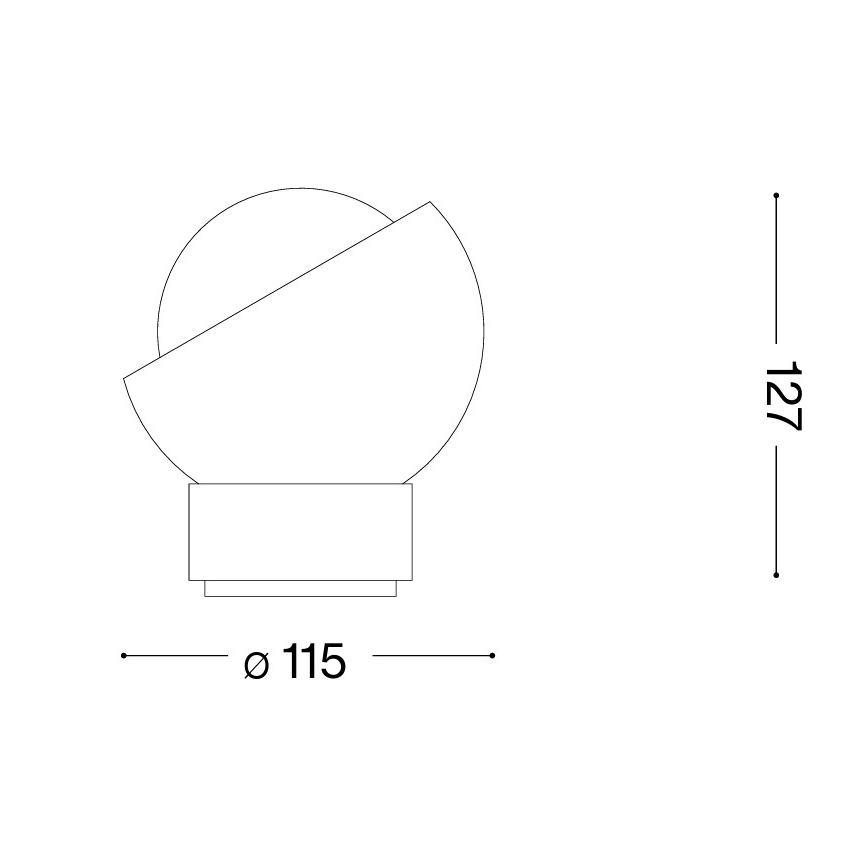 Ideal Lux - Lampe de table LED BLOOM 1xG9/3W/230V doré/beige fumé
