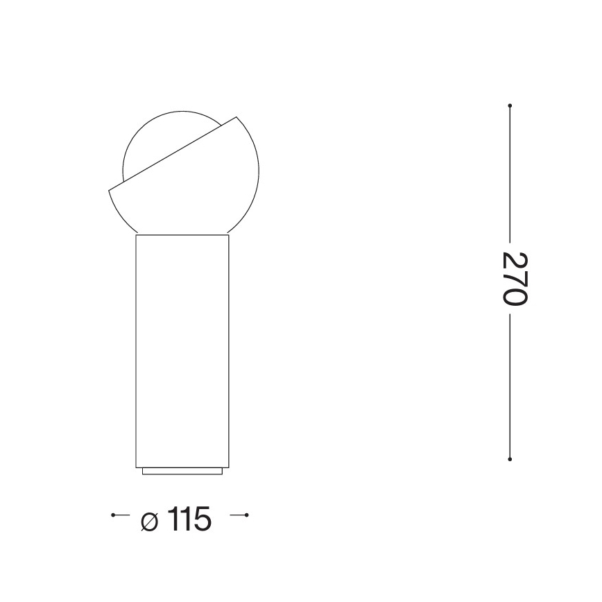 Ideal Lux - Lampe de table LED BLOOM 1xG9/3W/230V dorée/beige fumé