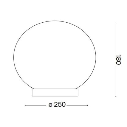 Ideal Lux - Lampe de table LED CANDY 1xG9/3W/230V d. 25 cm blanc