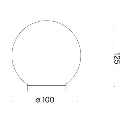 Ideal Lux - Lampe de table LED CARTA 1xG9/3W/230V d. 10 cm blanc