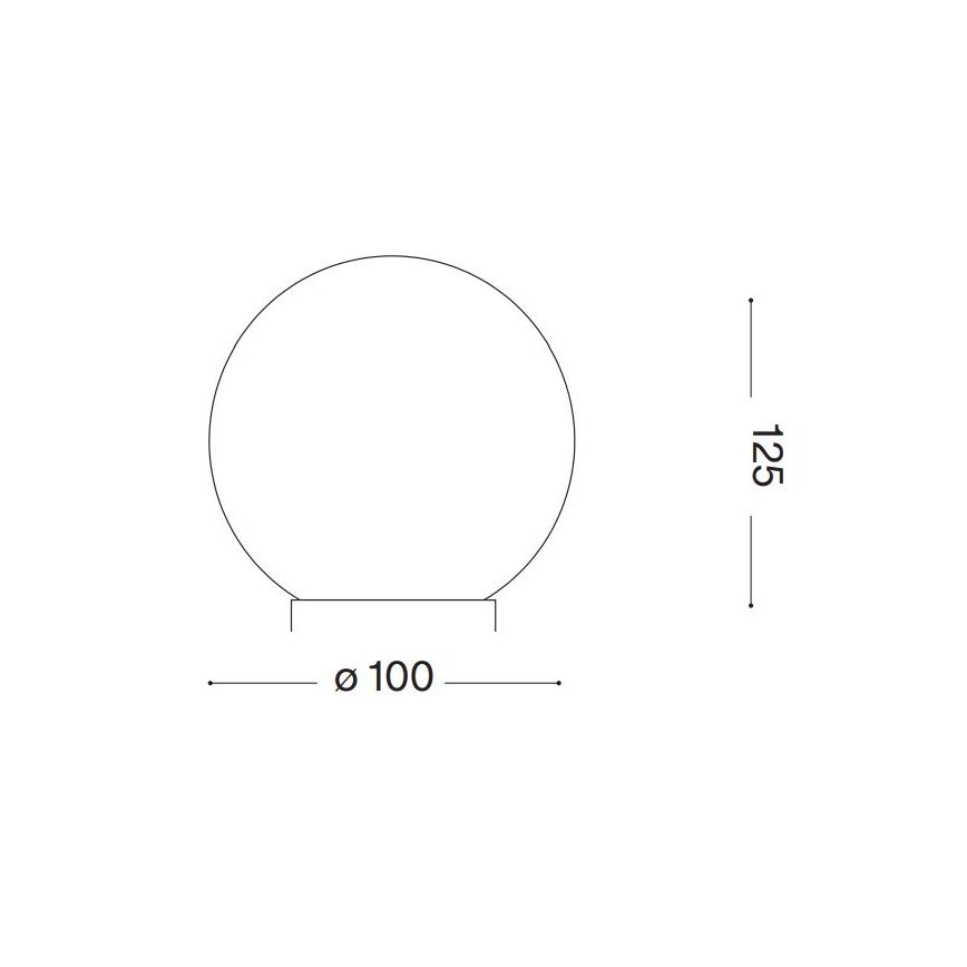 Ideal Lux - Lampe de table LED CARTA 1xG9/3W/230V d. 10 cm blanc