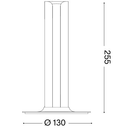 Ideal Lux - Lampe de table LED dimmable DORICA LED/8W/230V CRI 90 laiton