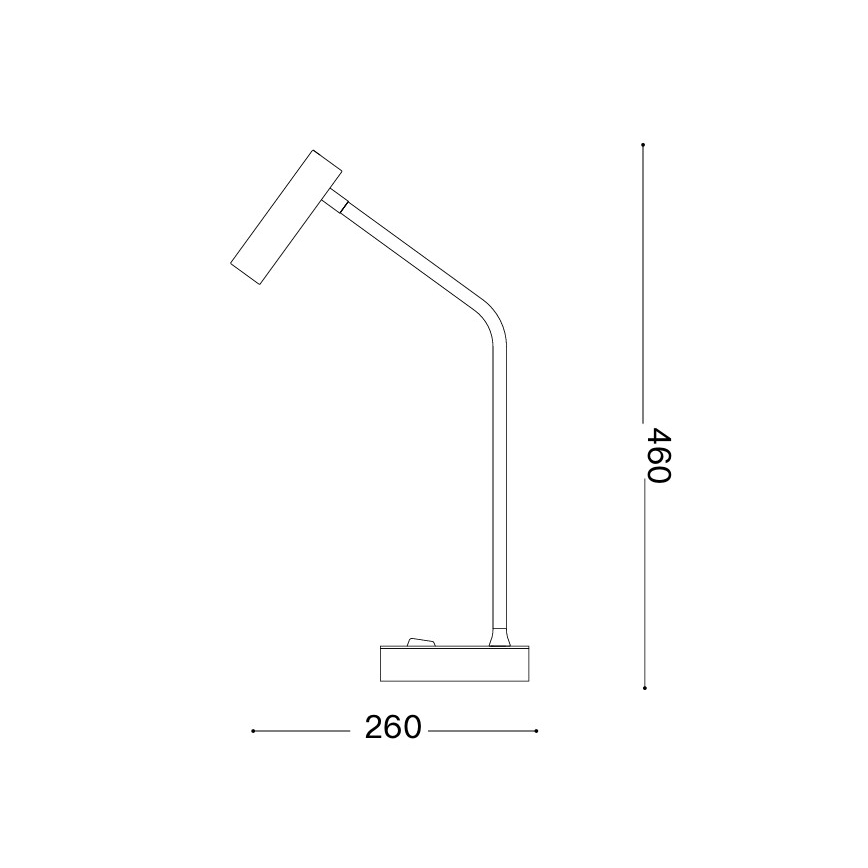 Ideal Lux - Lampe de table LED EASY LED/3,5W/230V CRI 90 blanche