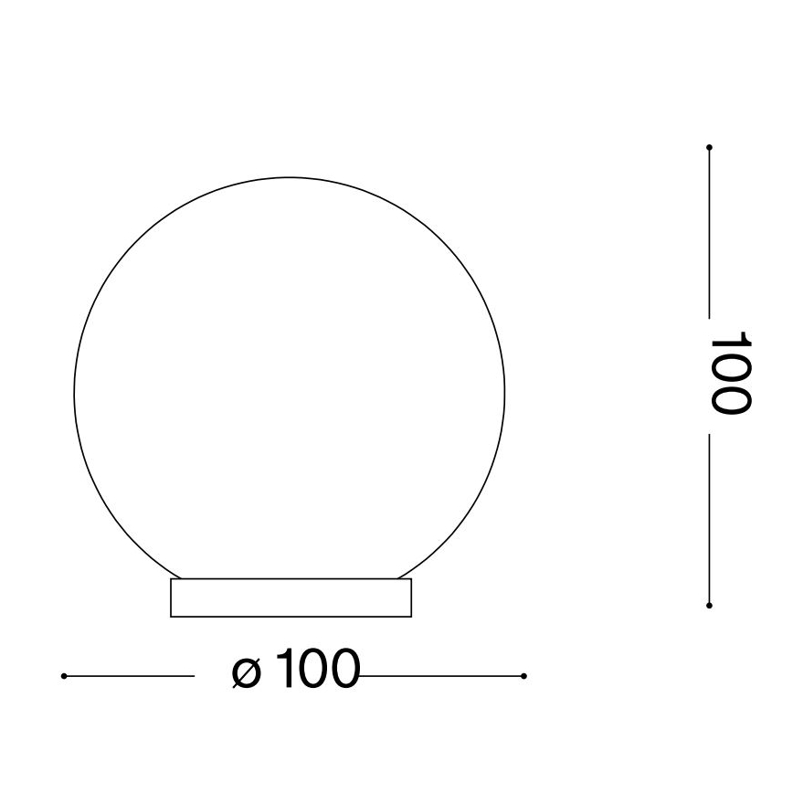Ideal Lux - Lampe de table LED MAPA 1xG9/3W/230V d. 10 cm blanc