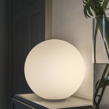 Ideal Lux - Lampe de table MAPA 1xE27/42W/230V Ø 30 cm blanche