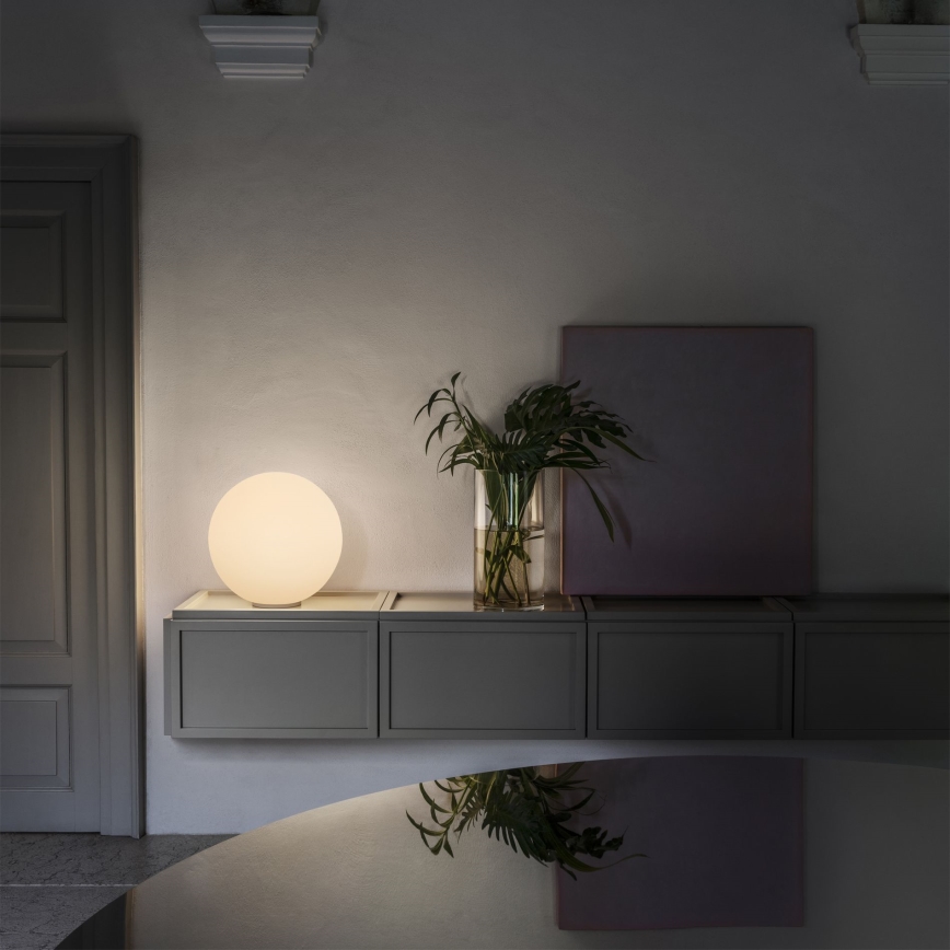 Ideal Lux - Lampe de table MAPA 1xE27/42W/230V Ø 40 cm blanche