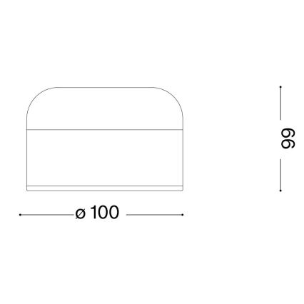 Ideal Lux - Lampe de table tactile à intensité variable MIGNON LED/5W/5V 1500 mAha d. 10 cm CRI 90 marron