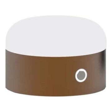 Ideal Lux - Lampe de table tactile LED dimmable MIGNON LED/5W/5V 1500 mAha Ø 10 cm IRC 90 marron