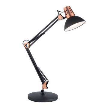 Ideal Lux - Lampe de table WALLY 1xE27/42W/230V noir/cuivré