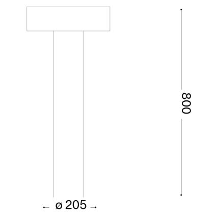 Ideal Lux - Lampe d'extérieur 4xG9/15W/230V, 80 cm, IP44, marron