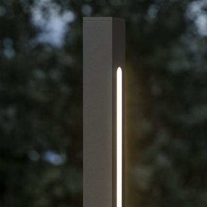 Ideal Lux - Lampe d'extérieur LED JEDI LED/25W/230V 160 cm CRI 90 IP65 anthracite