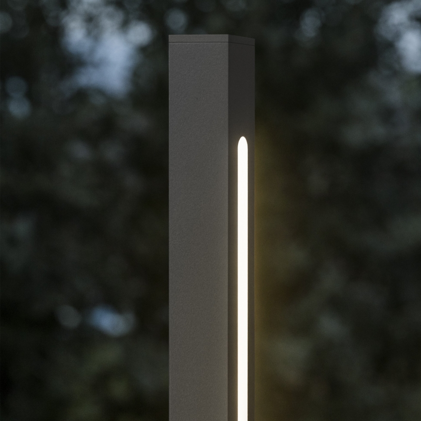 Ideal Lux - Lampe d'extérieur LED JEDI LED/25W/230V 160 cm CRI 90 IP65 anthracite