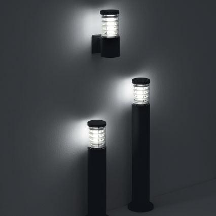 Ideal Lux - Lampe d'extérieur TRONCO 1xE27/42W/230V 60 cm IP65 noire