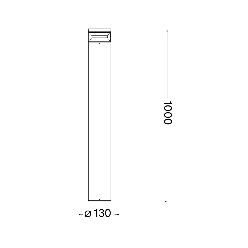 Ideal Lux - Lampe extérieure BOEING LED/14W/230V 100 cm CRI 90 IP65 marron