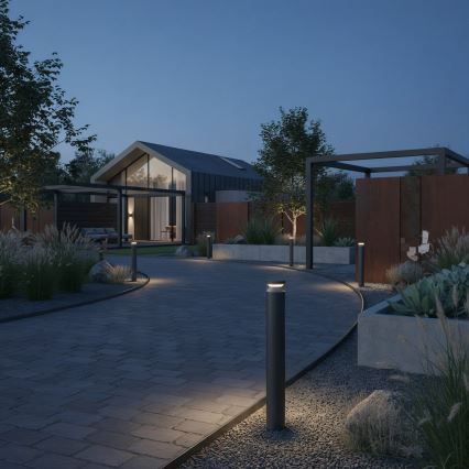 Ideal Lux - Lampe extérieure BOEING LED/14W/230V 100 cm CRI 90 IP65 noir