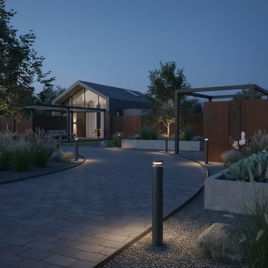 Ideal Lux - Lampe extérieure BOEING LED/14W/230V 100 cm CRI 90 IP65 noir