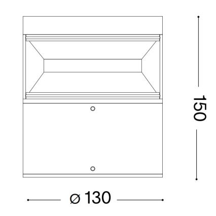 Ideal Lux - Lampe extérieure BOEING LED/14W/230V 15 cm CRI 90 IP65 marron
