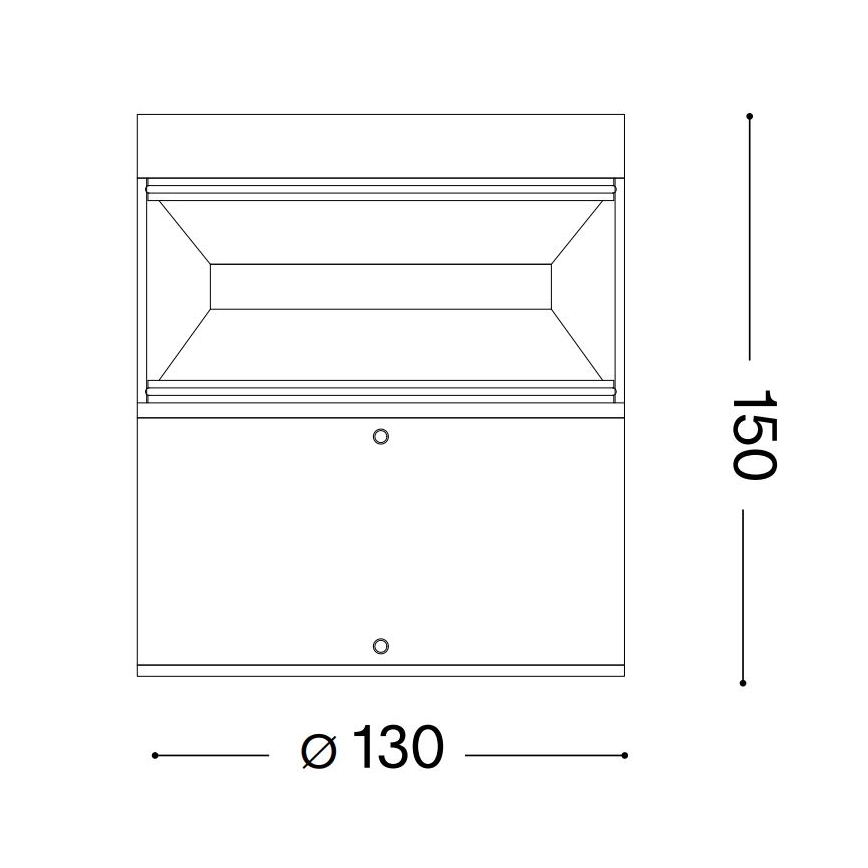 Ideal Lux - Lampe extérieure BOEING LED/14W/230V 15 cm CRI 90 IP65 marron