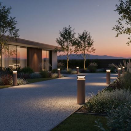 Ideal Lux - Lampe extérieure BOEING LED/14W/230V 40 cm CRI 90 IP65 marron