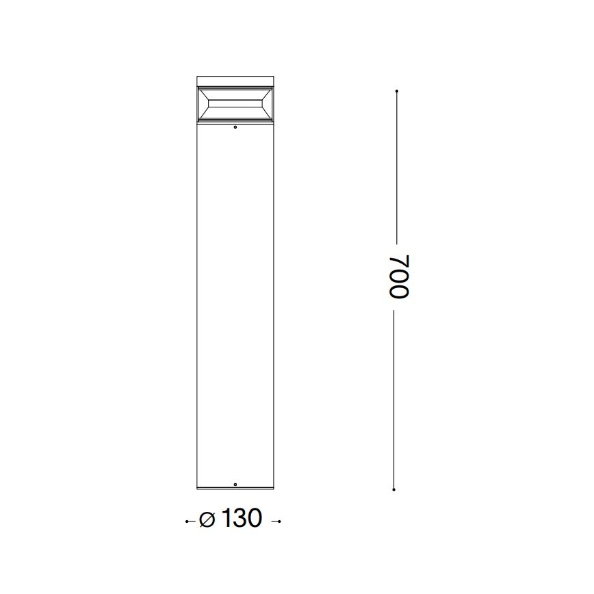 Ideal Lux - Lampe extérieure BOEING LED/14W/230V d. 70 cm CRI 90 IP65 marron
