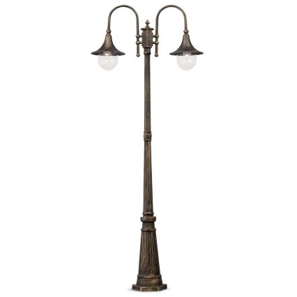 Ideal Lux - Lampe extérieure CIMA 2xE27/52W/230V 216 cm IP43 patine