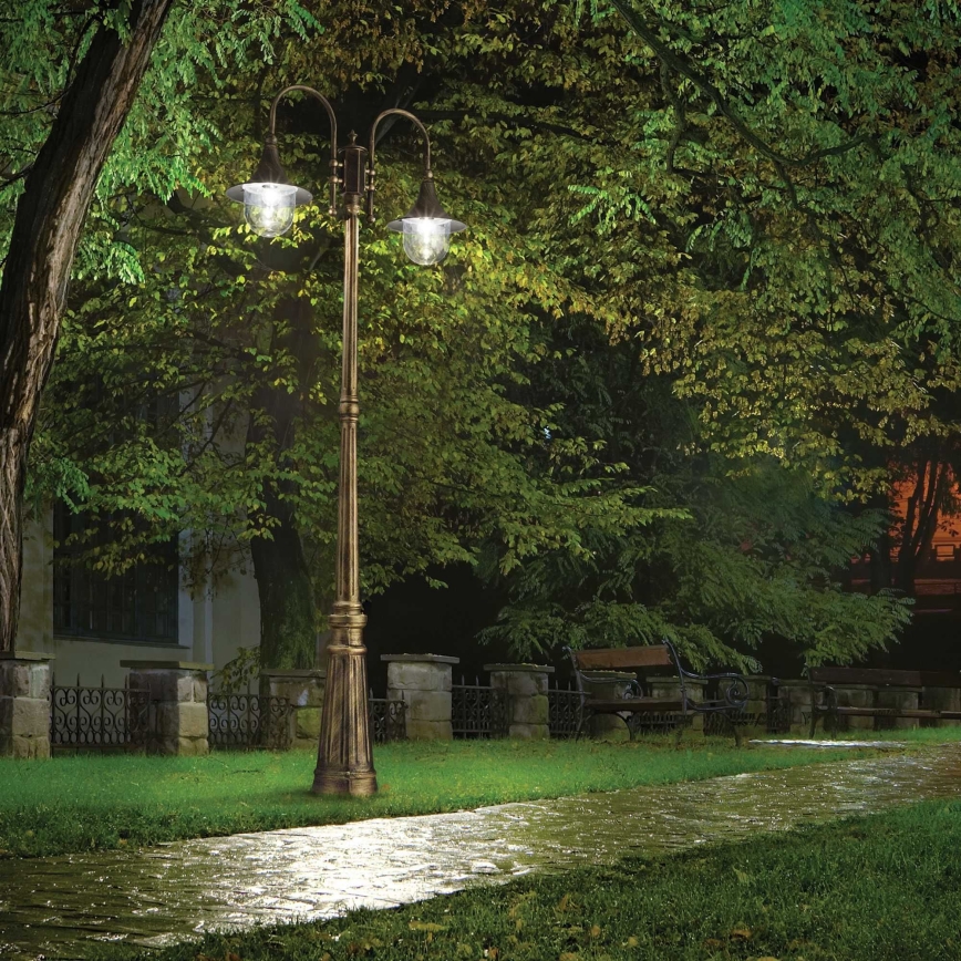 Ideal Lux - Lampe extérieure CIMA 2xE27/52W/230V 216 cm IP43 patine