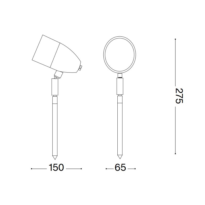 Ideal Lux - Lampe extérieure INSIDE 1xG9/15W/230V 27,5 cm IP54 noir
