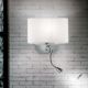 Ideal Lux - Lampe murale 1xE14/40W/230V + LED/1W blanc/chrome brillant