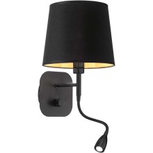 Ideal Lux - Lampe murale LED NORDIK 1xE14/40W + LED/1,5W/230V