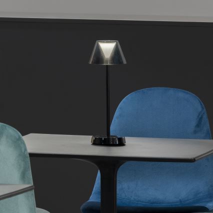 Ideal Lux - Lampe tactile à intensité variable LOLITA LED/2,8W/5V 2200 mAh IP54 noir