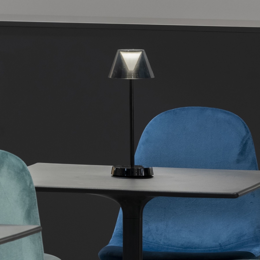 Ideal Lux - Lampe tactile à intensité variable LOLITA LED/2,8W/5V 2200 mAh IP54 noir