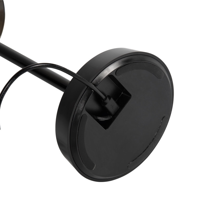Ideal Lux - Lampe tactile à intensité variable LOLITA LED/2,8W/5V 2200 mAh IP54 noir