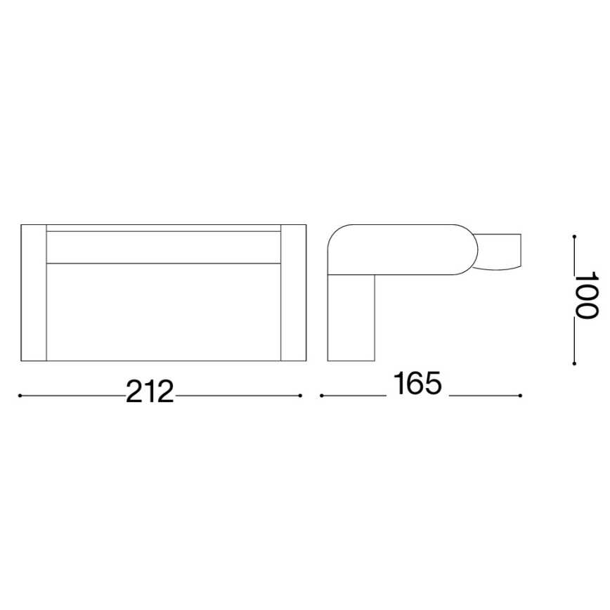 Ideal Lux - Applique murale d'extérieur avec capteur SWIPE LED/21W/230V CRI 90 IP54 blanc