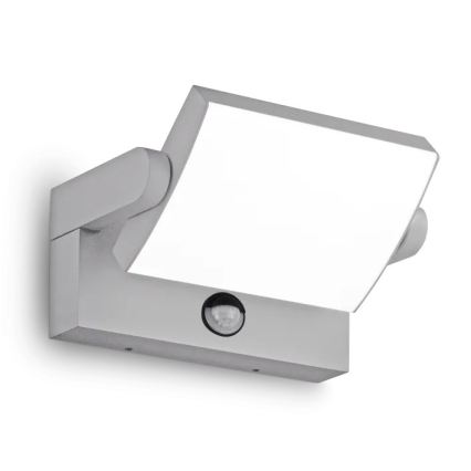 Ideal Lux - Applique murale d'extérieur LED avec détecteur SWIPE LED/21W/230V IRC 90 IP54 gris