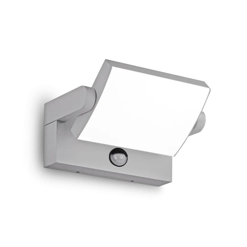 Ideal Lux - Applique murale d'extérieur LED avec détecteur SWIPE LED/21W/230V IRC 90 IP54 gris