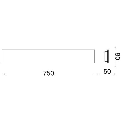 Ideal Lux - LED Applique murale ZIG ZAG LED/30W/230V 75 cm IRC 90 blanche