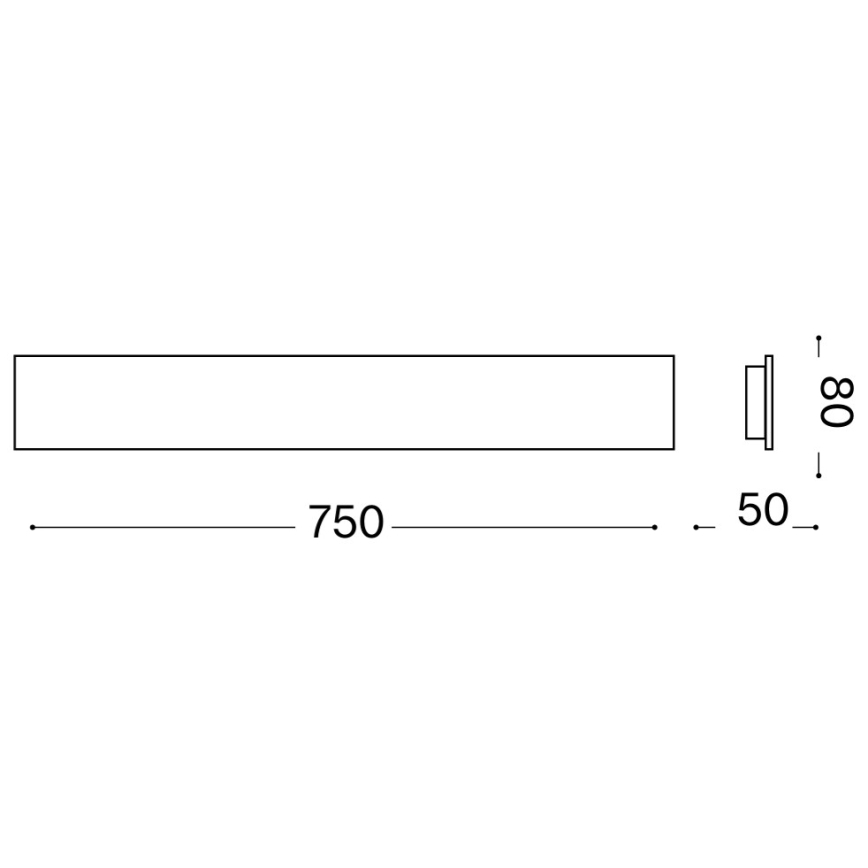 Ideal Lux - LED Applique murale ZIG ZAG LED/30W/230V 75 cm IRC 90 blanche