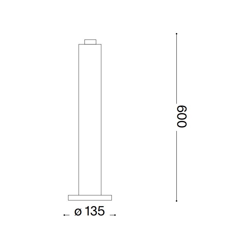 Ideal Lux - Luminaire d'extérieur CLIO 1xE27/42W/230V 60 cm IP44 anthracite