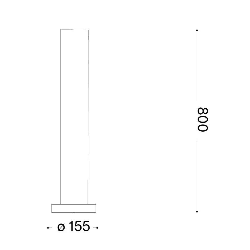 Ideal Lux - Luminaire d'extérieur EDO OUTDOOR 1xGX53/15W/230V, 80 cm, IP65, brun