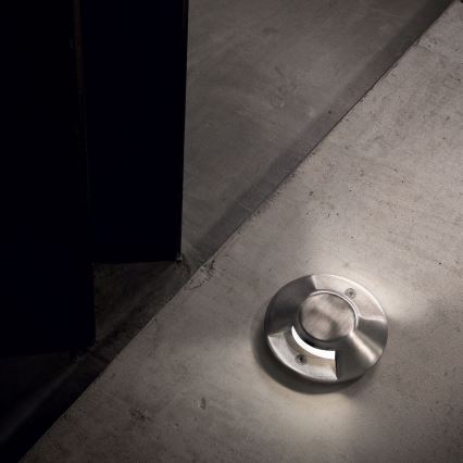 Ideal Lux - Luminaire encastré au sol résistant au passage ROCKET LED/3W/230V IRC 90 IP67 chrome mat